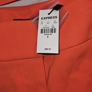 Express Bold Tangerine Shorts NWT